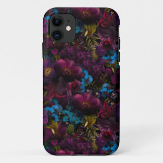 Dark Lila Moody Florals Antike Blume Case-Mate iPhone Hülle