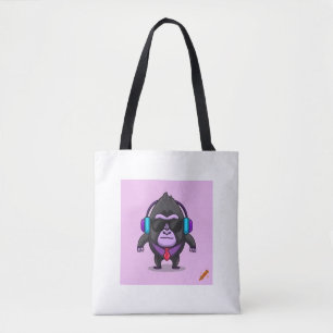 "Dark Lila pixated Gorilla Tag Character with