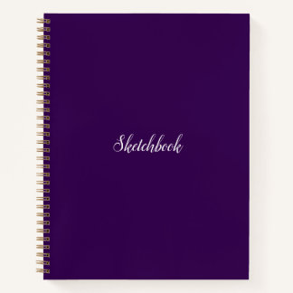 Dark Lila Sketchbook Notizbuch