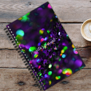 Dark Lila Sparkling Journal Notizbuch