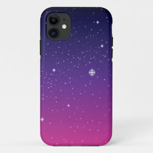 Dark Lila Starry Night Sky Case-Mate iPhone Hülle