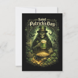Dark Luck of Saint Patrick Dankeskarte