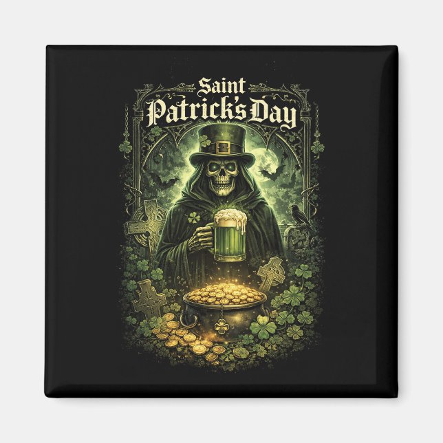 Dark Luck of Saint Patrick Magnet (Vorne)