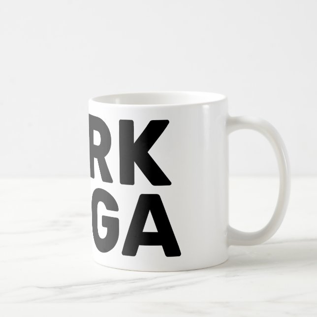 Dark Maga Funny Halloween Trump 2024 Kaffeetasse (Rechts)