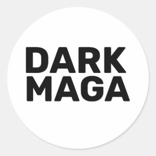 Dark Maga Funny Halloween Trump 2024 Runder Aufkleber