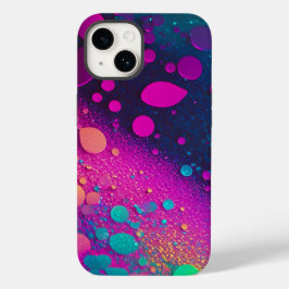 Dark Magenta Aqua Glitzer iPhone Mate Tough Case