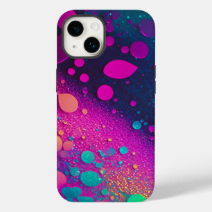 Dark Magenta Aqua Glitzer iPhone Mate Tough Case