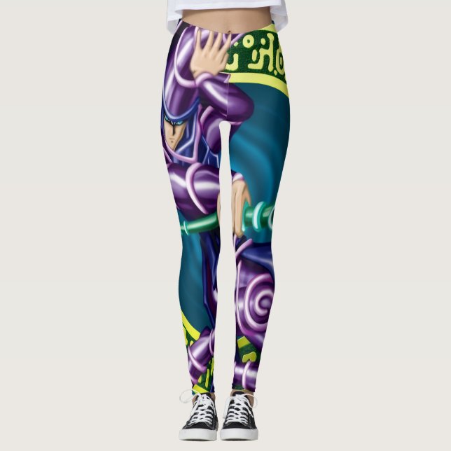 Dark Magician Anime Leggings – Yu-Gi-Oh! Athletic  (Vorderseite)