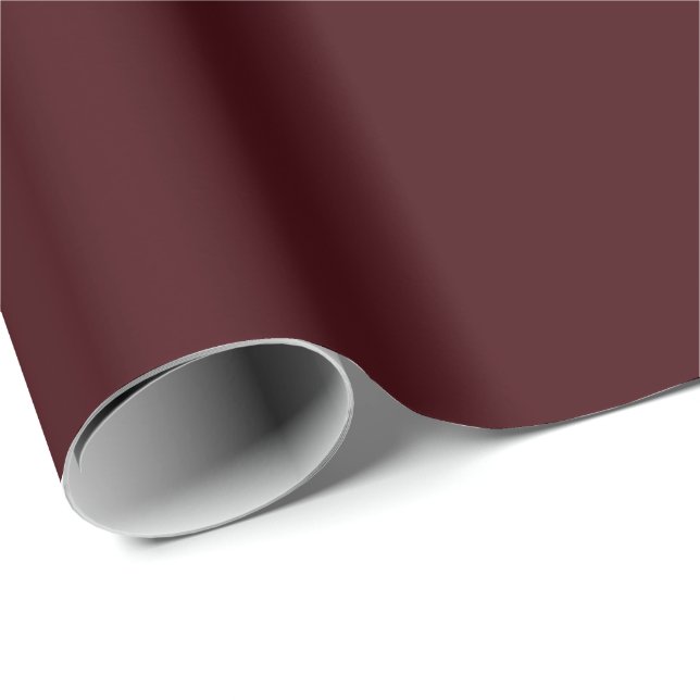 Dark Maroon Farbe Geschenkpapier (Rolleneckpunkt)