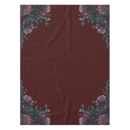 Dark Maroon Mauve Gothic Elegant Wedding Tischdecke