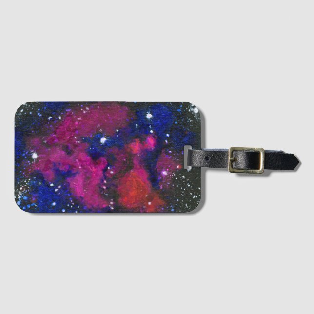 Dark Matter Luggage Tag Gepäckanhänger (Vorderseite (Horizontal))