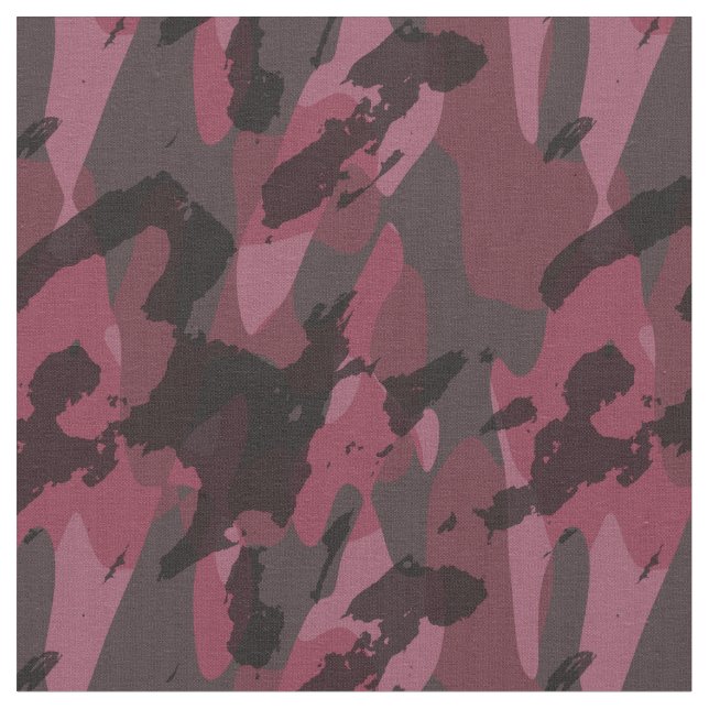 Dark Mauve Camo abstract Stoff (Nahaufnahme)
