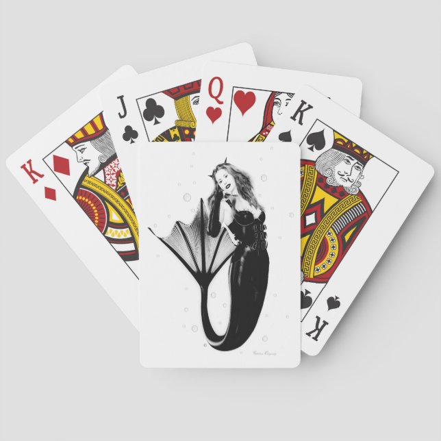 Dark Mermaid Playing Cards Spielkarten (Rückseite)