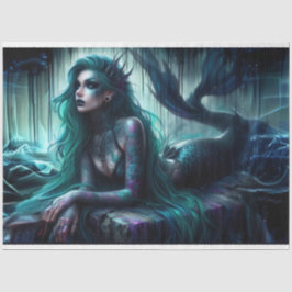Dark Mermaid Tissue Paper Seidenpapier