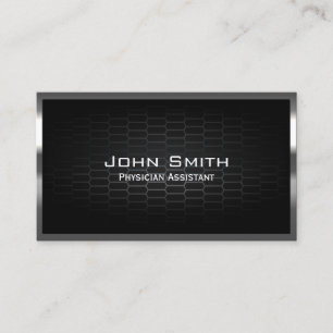 Dark Metal Cells Physician Assistant Business Card Visitenkarte