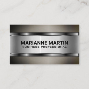 Dark Metallic Business Card Visitenkarte