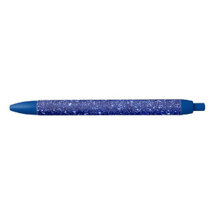 Dark Midnight Blue Glitzer Kugelschreiber