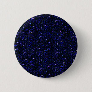 Dark Midnight Indigo Blue Glitzer Button