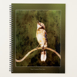 Dark Moody Blue Jay Planner | Vintage Bird Journal Planer