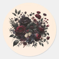 Dark Moody Blume Elegante Blumencreme Hochzeit