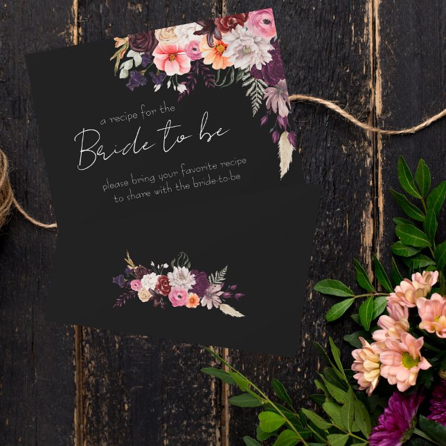 Dark Moody Bringen Sie eine Rezept-Enclousekarte m RSVP Karte (Von Creator hochgeladen)