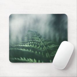 Dark Moody Fern Nature Foto Mousepad