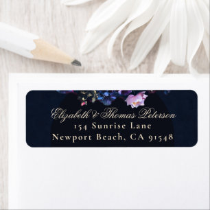 Dark Moody Floral Romantic Mauve Black Wedding