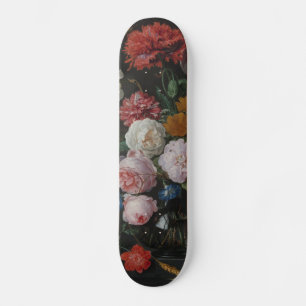 Dark Moody Floral Skateboard