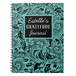 Dark Moody Foliage Dankesblatt Notizblock