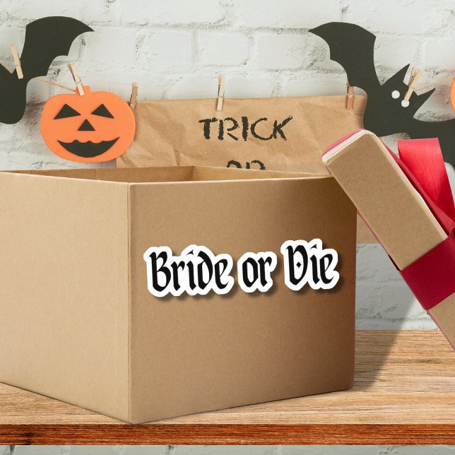 Dark Moody Gothic Bridge oder Die Brautparty Aufkleber (Von Creator hochgeladen)