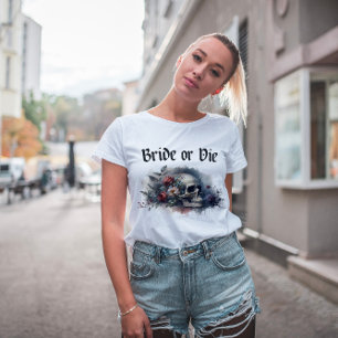 Dark Moody Gothic Bridge oder Die Brautparty T-Shirt