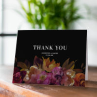 Dark & Moody Modern Painted Floral Wedding