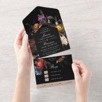 Dark Moody Romantic Floral Dutch Painterly Wedding