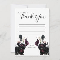 Dark Moody Romantic Floral Wedding Vielen Dank