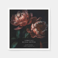 Dark Moody Romantic Florals Brautparty