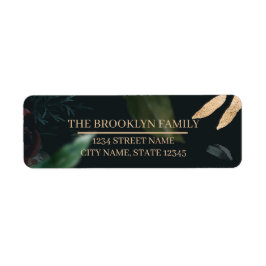 Dark & Moody Rücksendeadresse-Aufkleber