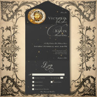 Dark Moody Viktorianisch Moon Sun Stars Abendessen