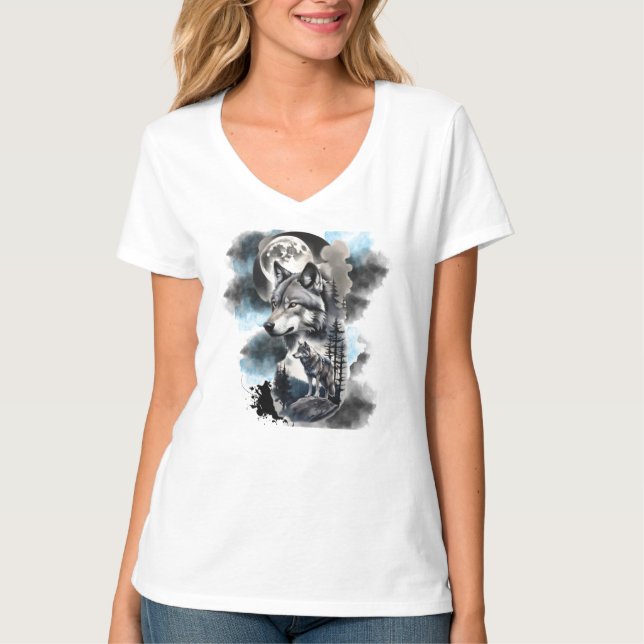 Dark Moon Wolves T-Shirt (Vorderseite)