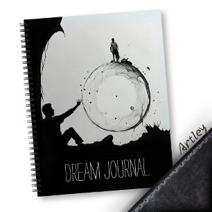Dark Mystical Men's Dream Journal Meditation Notizbuch