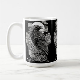 Dark Mystical Raven Kaffeetasse