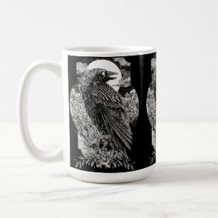 Dark Mystical Raven Kaffeetasse