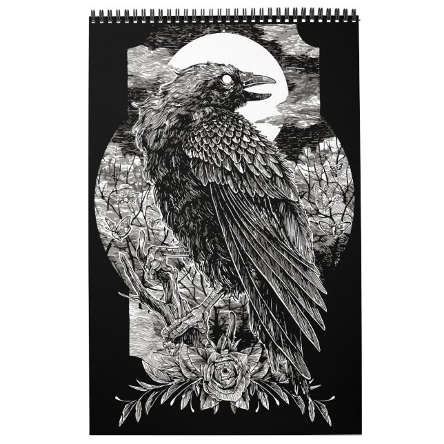 Dark Mystical Raven Kalender (Titelbild)