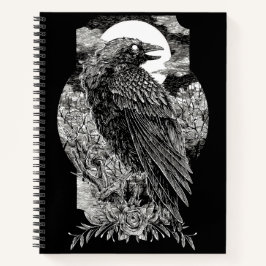 Dark Mystical Raven Notizbuch