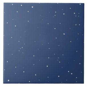 Dark Navy Blue Star Starry Night Wohngestaltung Ak Fliese
