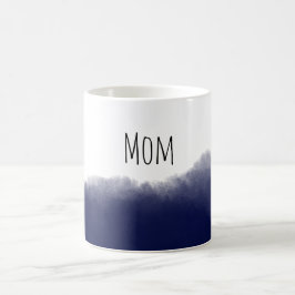 Dark Navy Watercolor Kaffeetasse