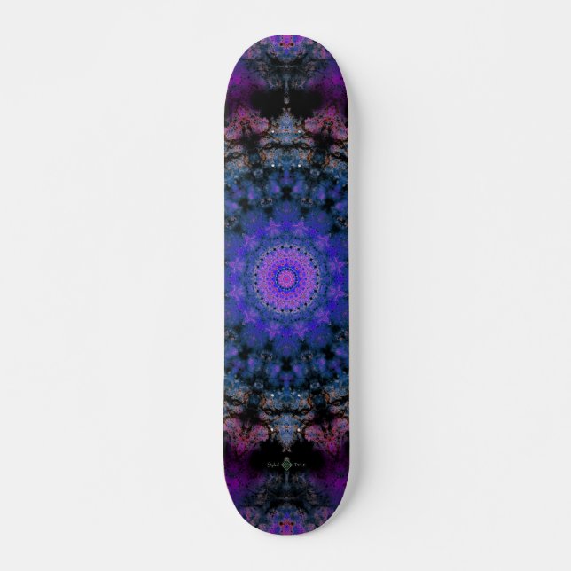 Dark Nebula Mandala Skateboard (Vorne)