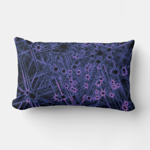 Dark Neon Abstrakt Throw Kissen