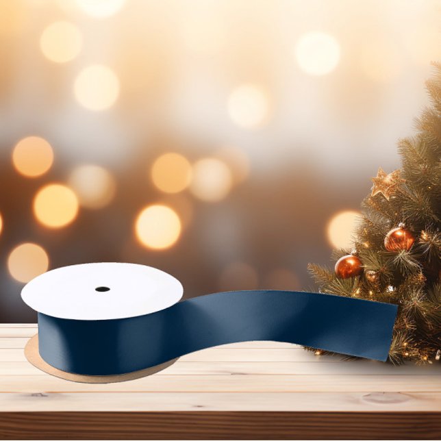 Dark Night Blue Satin Ribbon Satinband (Von Creator hochgeladen)