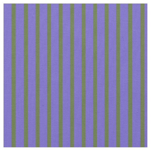 Dark Olive Green & Slate Blue Pattern Stoff (Nahaufnahme)