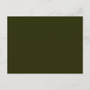 DARK OLIVE GREEN (Vollfarbe) ~ Postkarte